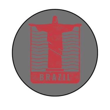 Imagem de Adesivo Decorativo Redondo, Tema Brasil, 5 cm, Modelo BZ-208 a BZ-2019 (BZ-215, PAPEL COUCHÉ 150, 5CM)