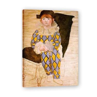 Imagem de Paul As Harlequin Diego Rivera Murals - Arte de realismo socialista mexicano, muralista do século 1876, coleção clássica do museu de Nova York para decoração de casa 50 x 70 cm