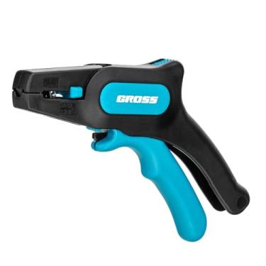 Imagem de GROSS Alicate Desencapador De Fios Tipo Pistola – Cabo Emborrachado Antiderrapante, Para Cabos 0,2-6 Mm (10-24 AWG), Ajuste De Comprimento E Corte Preciso Para Instalações