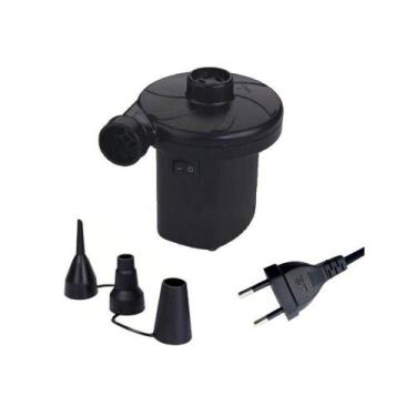 Imagem de Inflador Eletrico Bomba De Ar Com 3 Bicos Colchão Inflaveis 110 Volts 