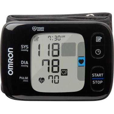 Imagem de Omron - Série 7 - Monitor de pressão arterial de pulso sem fio - Preto/Cinza-BP6350