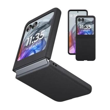 Imagem de Eastcoo Capa Slim Fit Moto Razr 2024, [parte traseira rígida de policarbonato] [sensação fosca] [suporte para carregamento sem fio] capa leve à prova de choque para Motorola Razr 2024/Moto Razr 50 5G
