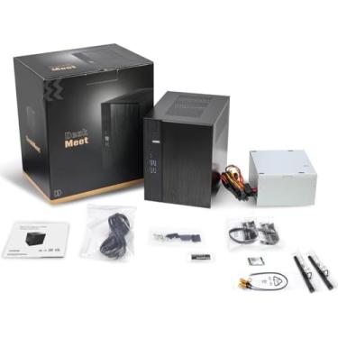 Imagem de ASRock DeskMeet X600 Mini-PC Kit: AMD AM5 Ryzen 9000/8000/7000 (65W), 8L Case, 500W PSU, DDR5 7200+ OC, PCIe 4.0 x16, Gen5 M.2, WiFi-Ready, tela tripla (sem CPU/RAM/armazenamento)