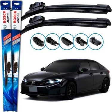 Imagem de Par Palheta Limpador Parabrisa Civic 2023 2024 2025 Bosch