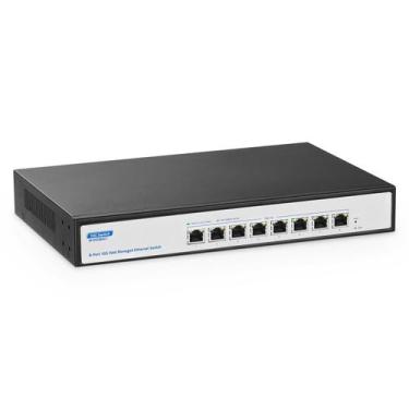 Imagem de Switch gerenciado com 8 portas, 10 Gbps, 160 Gbps, largura de banda - 