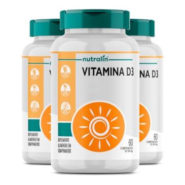 Imagem de Vitamina D.3. Nutralín Colecalciferol 60 Comprimidos 3un