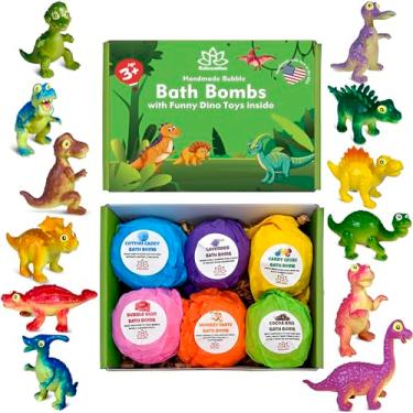 Imagem de Bath Bombs for Kids with Dino Surprise Toys Inside | Funny Dinosaurs Inside Colorful Bubble Bath Bombs | Kids Cute Dinosaur Toys fro Boys and Girls | Made in USA
