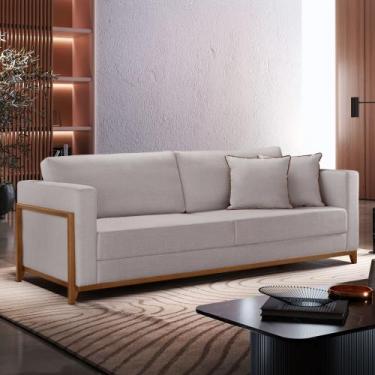 Imagem de Sofá 3 Lugares Paris Linho 2,14M - Encantare