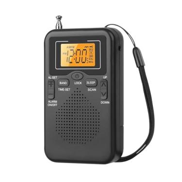 Imagem de Rádio AM/FM de bolso para tela digital LCD com conector de 3,5 mm