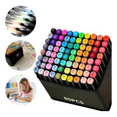 Imagem de Caneta Marcadora Cores Touch Com Ponta Dupla Pintura De Arte Aquarela 