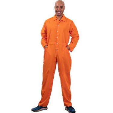 Imagem de Macacão Prisoner - Camiseta Ann Arbor Co. Adulto unissex laranja - Ann