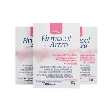 Imagem de Kit 3un de Firmacal MDK Artro Colágeno tipo 2 e cúrcuma - Benne Farmac