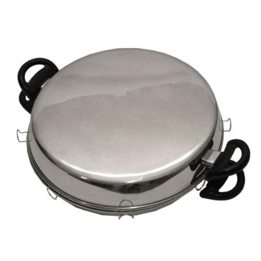 Imagem de Churrasqueira Fogão Alumínio Luxo Panela Grelha S/ Fumaça