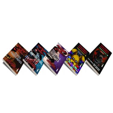 Imagem de Kit de Livros: Five Nights at Freddys: Olhos Prateados, Os Distorcidos, A Última Porta, Mergulho na Escuridão e Caçador