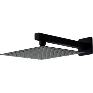 Imagem de TINICO Ducha Inox Chuveiro 30X30CM Acessório Do Banheiro ，Preto