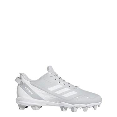 Imagem de adidas Icon 7 Md Tênis de beisebol masculino, Team Light Cinza/Branco/Prata Metálico, 15