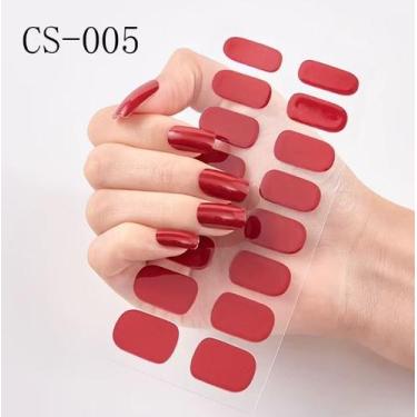 Imagem de Adesivo Gel Para Unhas Esmalte Autocolante Nail Art Luz Uv - Katheon, 