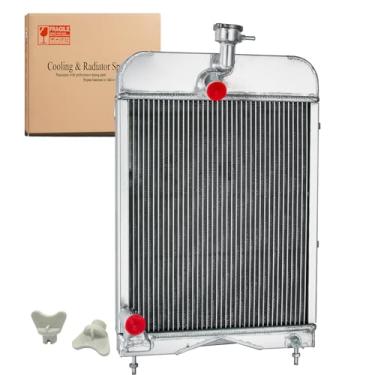 Imagem de Kaiakui Radiador de substituição de tratores de alumínio de 3 fileiras para Massey Ferguson 135 148 20 2135 35 203 205 1660499M92 897188M91 1660499V94 Massey Engine Cooling Radiator