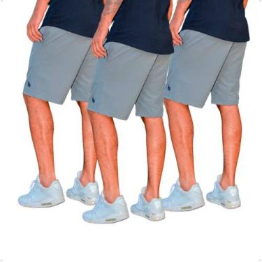 Imagem de Kit 3 Bermuda Masculina Short Treino Tactel Com Elastano - BEN20 PREMI