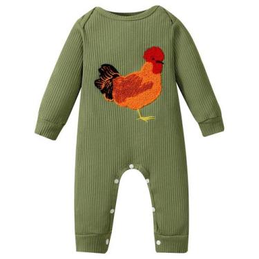 Imagem de Macacão de malha costeleta para recém-nascidos Clothes Tenbre Farm Chi