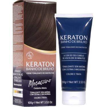 Imagem de Keraton Tonalizante Banho de brilho 100g Mocaccino Castanho médio