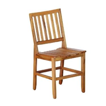 Imagem de Madri Cadeira em Madeira Maciça Demolição, Design Clássico, Acabamento Natural, para Sala de Jantar e Área Externa