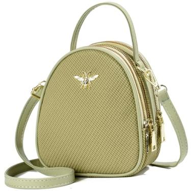 Imagem de Bolsa tiracolo pequena bolsa de ombro feminina elegante bolsa mensageiro bolsa e carteira de mão, 1-z verde claro, Small, Bolsa tiracolo pequena para mulheres, bolsa de ombro e bolsa pequena