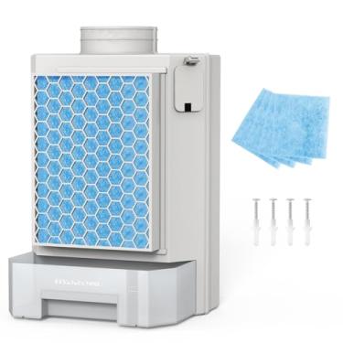 Imagem de Ventilação para secadora interna, ventilação para secadora com filtro de tela de aço inoxidável e filtro de poliéster, coletor de fiapos para secadoras de roupas elétricas, vem com 4 filtros de