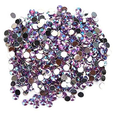 Imagem de 1000 unidades de strass lindo feito à mão DIY 6 mm acessórios de joias para decorar roupas e sapatos (05 roxo claro AB)