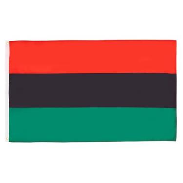 Imagem de AZ FLAG - Bandeira afro-americana 90 x 150 cm - Bandeiras africanas 90 x 150 cm - Banner 3 x 1,5 m - Drapeau Afro-américain
