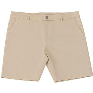 Imagem de Bermuda Masculina Contra Regra Sarja Bege Plus Size