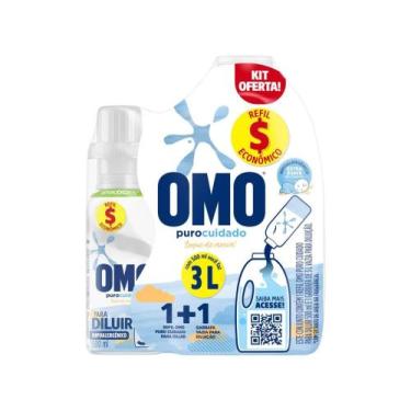 Imagem de Kit Sabão Líquido Concentrado com Garrafa e Refil Omo Puro Cuidado Toq