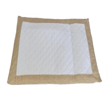 Imagem de Tapete Higienico para Cachorros Pet Lavável e Reutilizável 50x70cm - Microfibra Matelada Impermeável - Avelã