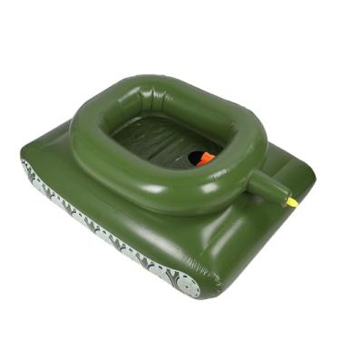 Imagem de Luocute Flutuador de Piscina de Tanque Inflável, Brinquedo Flutuante de Natação à Prova de Vazamentos à Prova D'água de PVC, Com Peças Móveis e Pulverização de água, para Brincadeiras