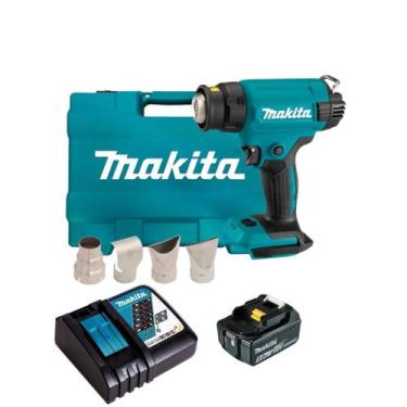 Imagem de Soprador Termico A Bateria 18V 5ah DHG181ZK Makita Carregador Rápido