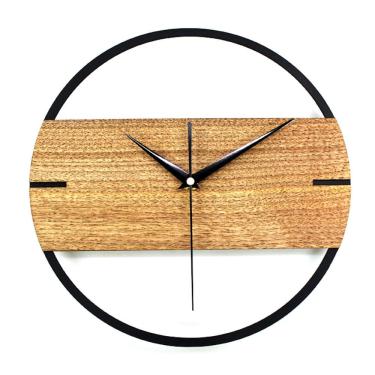 Imagem de Relógio de parede Simple Art Anime Wood 30 cm Silent Non-Ticking