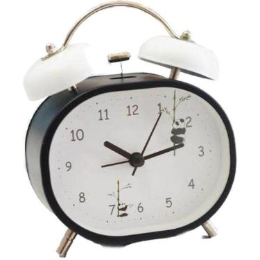 Imagem de Despertador Panda Mute Double Bell Small Metal Desktop