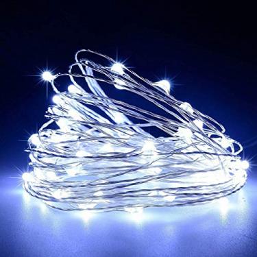 Imagem de 50LEDs Luzes de Fio USB Lâmpada Fadas Decoração Halloween Pendentes Jardim Pátio Paisagem Iluminação Quintal para Festa Casamento