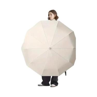 Imagem de Guarda-chuva Dobrável Automático Masculino Com Proteção UV E Resistent