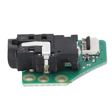 Imagem de Cryfokt Conector de áudio de Substituição Durável de 3,5 Mm para Lite HDH‑001-HDH‑HPMJ, Plug and Play de Fácil Instalação, Compatível Com Lite -001, Reparo de áudio de Fone de Ouvido - Preto e Azul