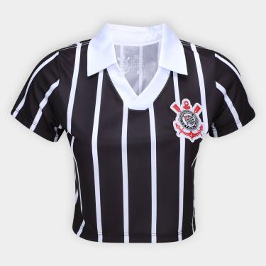 Imagem de Camiseta  Corinthians Cropped Feminina-Feminino