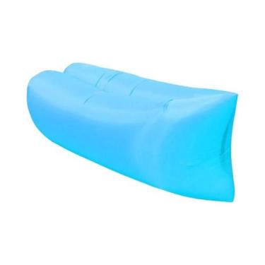 Imagem de Cadeira Inflável De Praia Sofá De Ar Rede Para Camping Ao Ar Livre Qui
