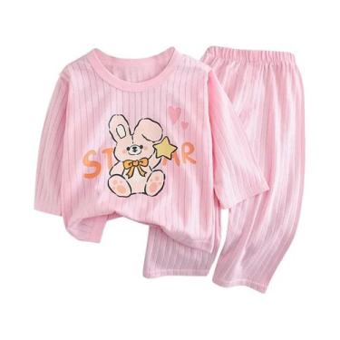 Imagem de Conjunto De Pijamas De Primavera E Inverno Para Crianças, Manga Longa,
