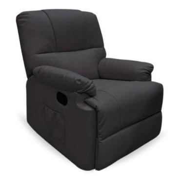Imagem de Poltrona Massageadora Papai C/ Aquecimento Reclinável Preto - Importwa