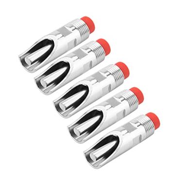 Imagem de Akozon Bebedor Automático de Mamilo para Porco, 5 Peças de Aço Inoxidável Com Tampa Vermelha para Porcos, Gado e Gado- de Abastecimento de água Eficiente e Higiênico