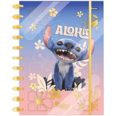Imagem de Caderno 10X1 Capa Dura STITCH Movie Disco 160 Folhas - Foroni