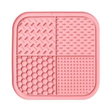 Imagem de Tapete De Silicone Para Cães E Gatos Com Ventosas, Alimentador Lento, 