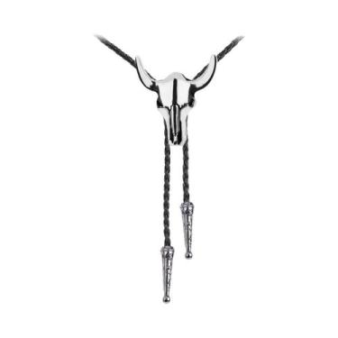 Imagem de Colar Masculino Ajustável Com Pingente De Cabeça De Touro Dourada Esti