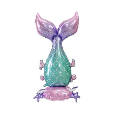 Imagem de Conjunto De Decorações De Natal Com Árvore Grande, Papai Noel, Boneco 