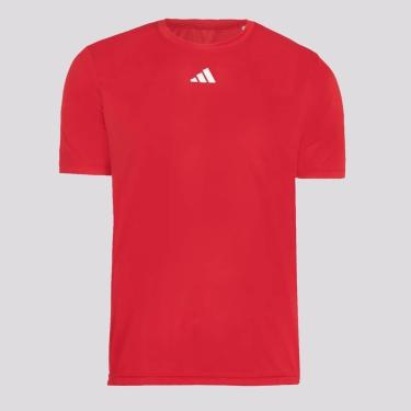 Imagem de Camiseta Adidas Treino Basica Vermelha-Masculino